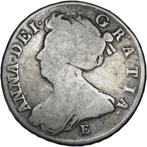 1708 E Halfcrown (Edinburgh Mint) - Anne British Silver Coin
