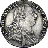 1787 Shilling - George III British Silver Coin - Nice