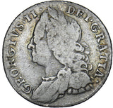 1757 Sixpence - George II British Silver Coin