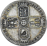 1757 Sixpence - George II British Silver Coin