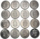 1953 - 1970 Halfcrowns Lot (16 Coins) - British Coins - High Grade Date Run