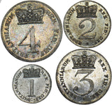 1817 Maundy set - George III British Silver Coins - Superb