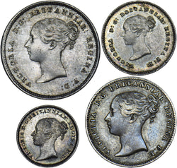 1840 Maundy set (Currency 3d) - Victoria British Silver Coins - Very Nice