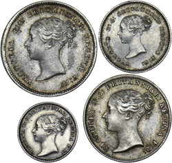 1840 Maundy set - Victoria British Silver Coins - Very Nice