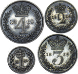 1869 Maundy set - Victoria British Silver Coins - Very Nice