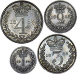 1883 Maundy set - Victoria British Silver Coins - Superb