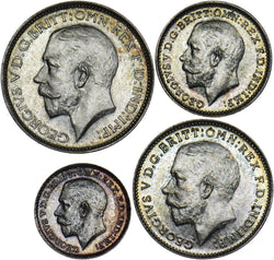 1924 Maundy set (With Dated Case) - George V British Silver Coins - Superb