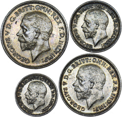1930 Maundy set - George V British Silver Coins - Superb
