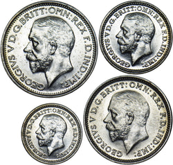 1932 Maundy set - George V British Silver Coins - Superb