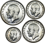 1933 Maundy set - George V British Silver Coins - Superb