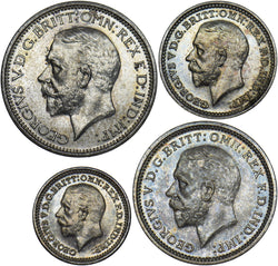 1935 Maundy set (With Dated Case) - George V British Silver Coins - Superb