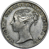 1845 Groat (Fourpence) - Victoria British Silver Coin - Nice
