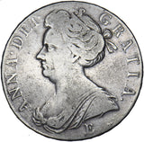 1707 E Crown (Edinburgh Mint) - Anne British Silver Coin