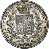 1844 Crown (Cinquefoil Stops) - Victoria British Silver Coin - Very Nice