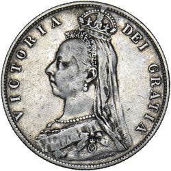 1890 Halfcrown - Victoria British Silver Coin - Nice