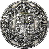 1890 Halfcrown - Victoria British Silver Coin - Nice