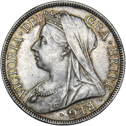 1895 Halfcrown - Victoria British Silver Coin - Very Nice