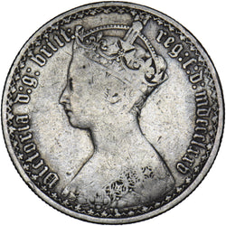 1875 Gothic Florin - Victoria British Silver Coin