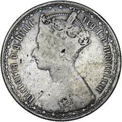 1880 Gothic Florin - Victoria British Silver Coin