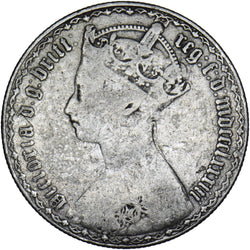 1883 Gothic Florin - Victoria British Silver Coin