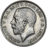 1914 Florin - George V British Silver Coin - Very Nice