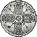 1915 Florin - George V British Silver Coin - Very Nice