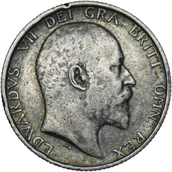 1910 Shilling - Edward VII British Silver Coin