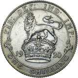 1920 Shilling - George V British Silver Coin - Very Nice