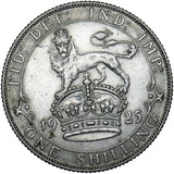 1925 Shilling - George V British Silver Coin - Nice