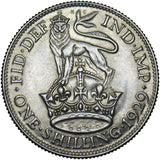 1929 Shilling - George V British Silver Coin - Very Nice