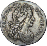1683 Sixpence - Charles II British Silver Coin - Nice