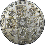 1787 Sixpence - George III British Silver Coin - Nice
