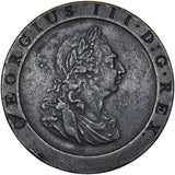 1797 Penny - George III British Copper Coin - Nice