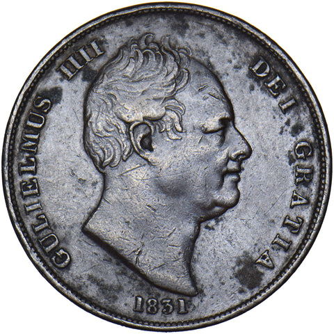 1831 Penny - William IV British Copper Coin