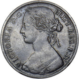 1861 Penny - Victoria British Bronze Coin - Nice