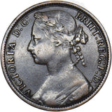 1879 Penny (F96 8+J) - Victoria British Bronze Coin - Nice