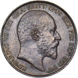 1902 Penny (Low tide.) - Edward VII British Bronze Coin - Very Nice