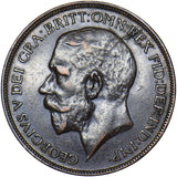 1926 Penny - George V British Bronze Coin - Nice