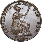 1855 Halfpenny - Victoria British Copper Coin - Very Nice