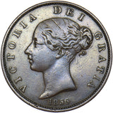1856 Halfpenny - Victoria British Copper Coin - Nice