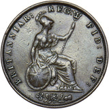 1856 Halfpenny - Victoria British Copper Coin - Nice