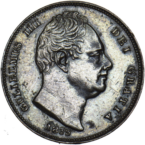 1835 Farthing - William IV British Copper Coin - Nice