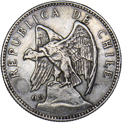 1910 Chile 1 peso - Silver Coin