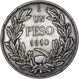 1910 Chile 1 peso - Silver Coin