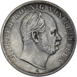 1868 A Prussia Germany 1 Vereinsthaler - Silver Coin