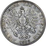 1868 A Prussia Germany 1 Vereinsthaler - Silver Coin