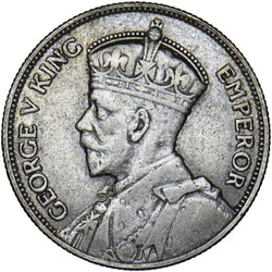 1933 New Zealand 1 Florin - Silver Coin