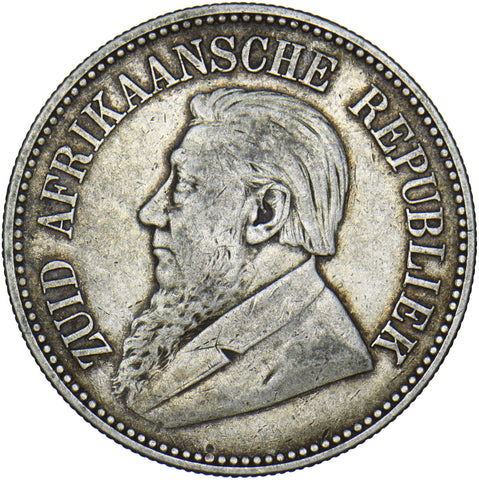 1896 South Africa  2 1/2 Shillings - Silver Coin