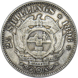 1896 South Africa  2 1/2 Shillings - Silver Coin