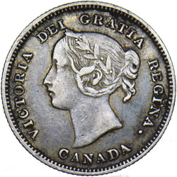 1901 Canada 5 Cents - Victoria Silver Coin